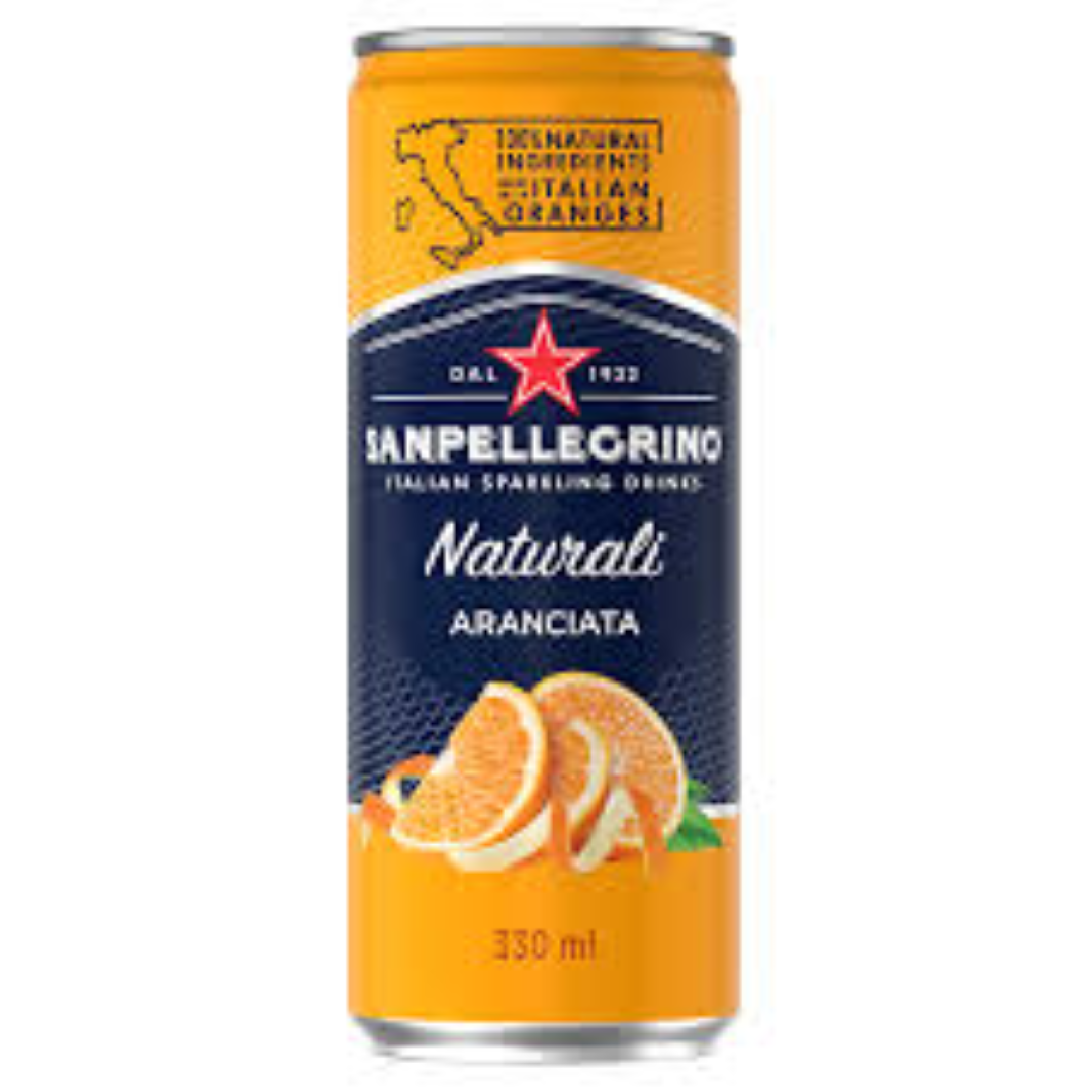 SAN PELLEGRINO ARANCIATA CAN 330ML
